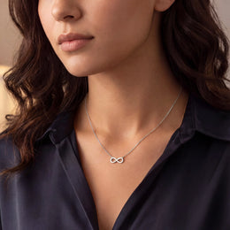 Infinity Necklace for Women in Gold, Silver & Vermeil