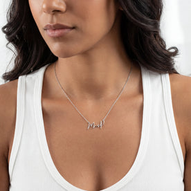 Personalised Mrs Necklace | Bridal Gift in Gold & Silver