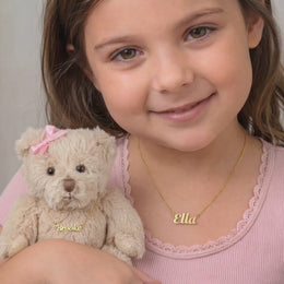 Me & My Bear - Child & Toy Matching Necklace Set