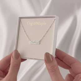 Personalised Date of Birth Necklace in Gold or Silver – Custom Date Necklace Gift