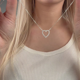 925 Sterling Silver Cubic Zirconia Heart