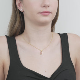 Personalised Initial Necklace – Vermeil, Silver or Gold – Gigi & Maple Jewellery