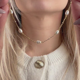 Freshwater Pearl Beaded Bracelet in 14ct Gold or Sterling Silver