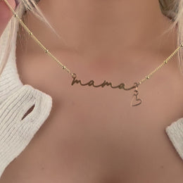 Mama Necklace & Heart Charm