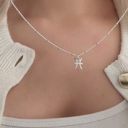 Zodiac Necklace | All 12 Star Signs | Gold, Silver & Platinum