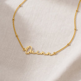 Quinn Name Necklace | 18ct Gold, Silver & Vermeil | Ready to Ship