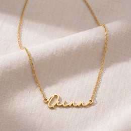 Quinn Name Necklace | 18ct Gold, Silver & Vermeil | Ready to Ship