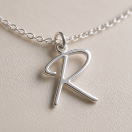 R Bracelet | Initial & Letter R Charm, Gold & Silver