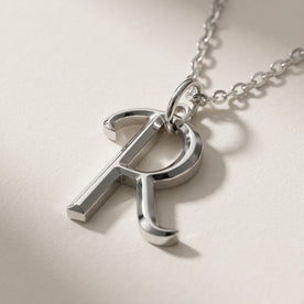 R Necklace | Initial & Letter R Pendant, Gold & Silver
