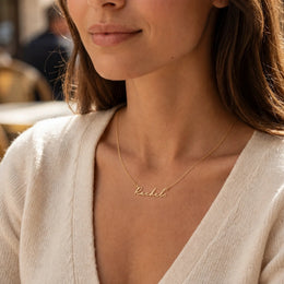 Rachel Name Necklace | 18ct Gold, Silver & Vermeil | Ready to Ship