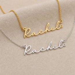 Rachel Name Necklace | 18ct Gold, Silver & Vermeil | Ready to Ship