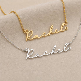 Rachel Name Necklace | 18ct Gold, Silver & Vermeil | Ready to Ship