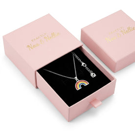 Rainbow Charm Necklace & Bracelet
