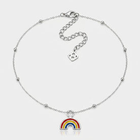 Rainbow Charm Necklace & Bracelet