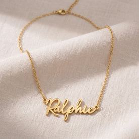 Ralphie Name Necklace | 18ct Gold, Silver & Vermeil | Ready to Ship
