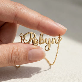 Robyn Name Necklace | 18ct Gold, Silver & Vermeil | Ready to Ship