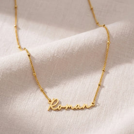 Roman Name Necklace | 18ct Gold, Silver & Vermeil | Ready to Ship