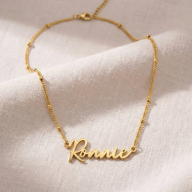 Ronnie Name Necklace | 18ct Gold, Silver & Vermeil | Ready to Ship