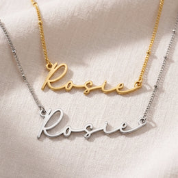 Rosie Name Necklace | 18ct Gold, Silver & Vermeil | Ready to Ship