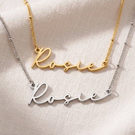 Rosie Name Necklace | 18ct Gold, Silver & Vermeil | Ready to Ship