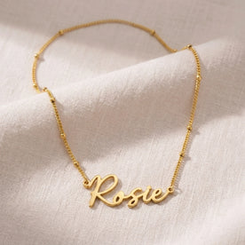 Rosie Name Necklace | 18ct Gold, Silver & Vermeil | Ready to Ship
