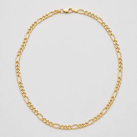 Round & Oval Link Chain Necklace in 18k Yellow Gold & 925 Sterling Silver