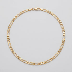 Round & Oval Link Chain Necklace in 18k Yellow Gold & 925 Sterling Silver