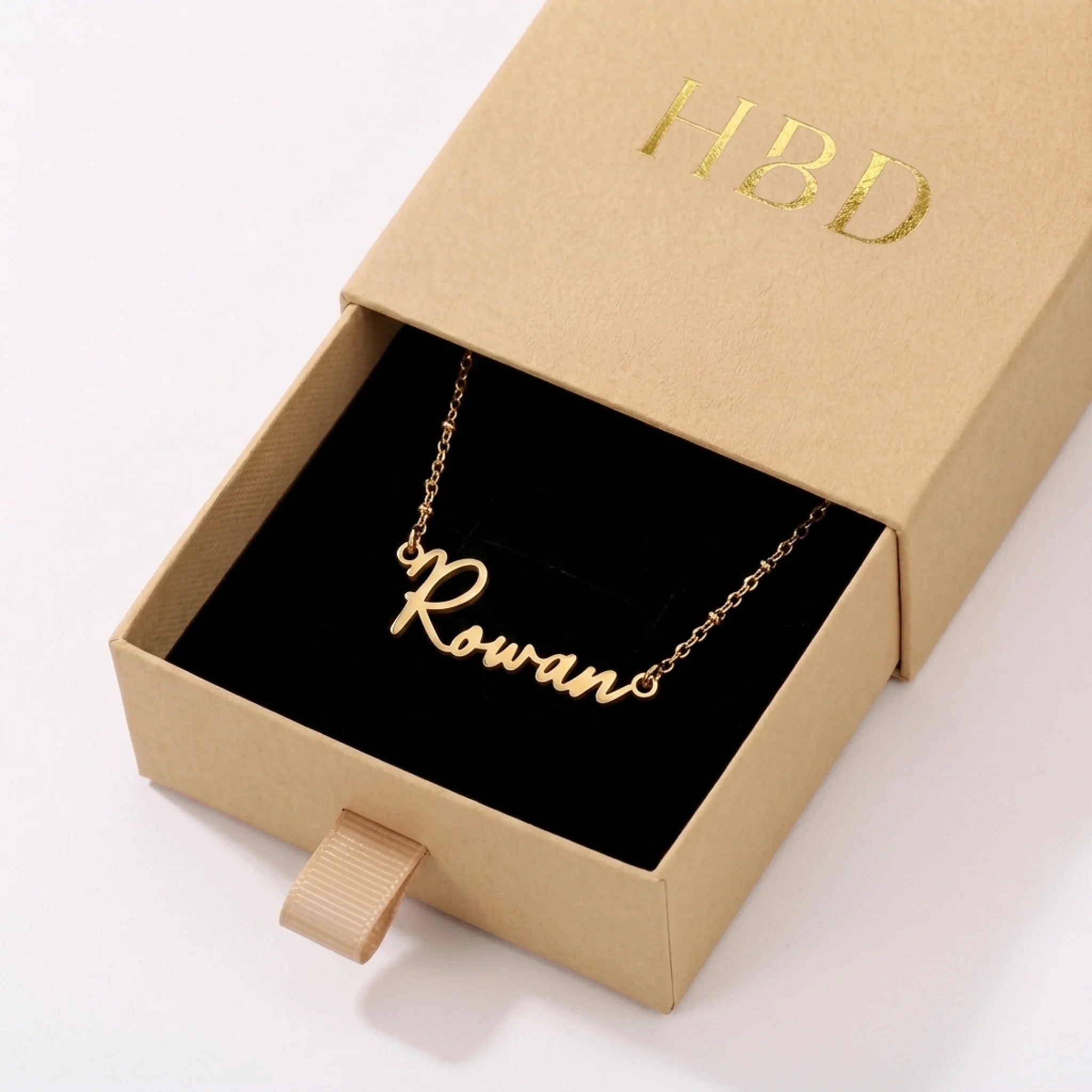 Rowan Name Necklace | 18ct Gold, Silver & Vermeil | Ready to Ship