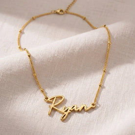 Ryan Name Necklace | 18ct Gold, Silver & Vermeil | Ready to Ship