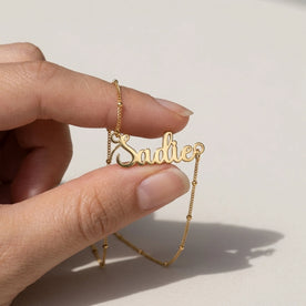 Sadie Name Necklace | 18ct Gold, Silver & Vermeil | Ready to Ship