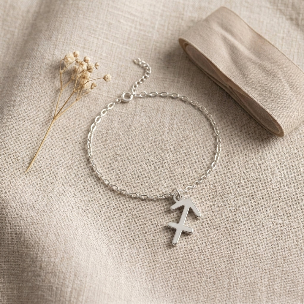 Sagittarius Zodiac Bracelet | Star Sign Charm, Gold & Silver