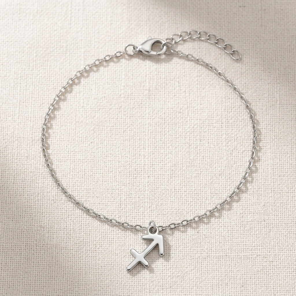 Sagittarius Zodiac Bracelet | Star Sign Charm, Gold & Silver