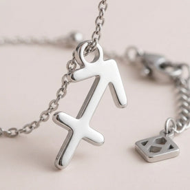 Sagittarius Zodiac Bracelet | Star Sign Charm, Gold & Silver