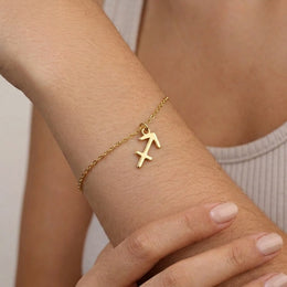 Sagittarius Zodiac Bracelet | Star Sign Charm, Gold & Silver