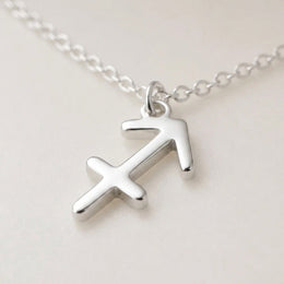 Sagittarius Zodiac Necklace | Star Sign Pendant, Gold & Silver