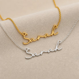 Sarah Name Necklace | 18ct Gold, Silver & Vermeil | Ready to Ship