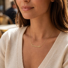 Savannah Name Necklace | 18ct Gold, Silver & Vermeil | Ready to Ship
