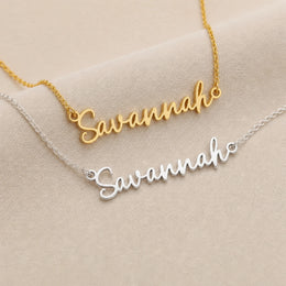Savannah Name Necklace | 18ct Gold, Silver & Vermeil | Ready to Ship