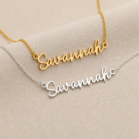 Savannah Name Necklace | 18ct Gold, Silver & Vermeil | Ready to Ship