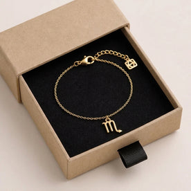 Scorpio Zodiac Bracelet | Star Sign Charm, Gold & Silver