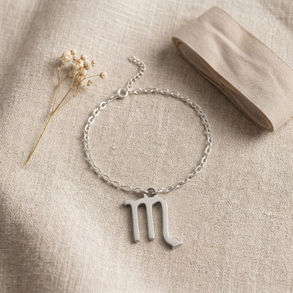 Scorpio Zodiac Bracelet | Star Sign Charm, Gold & Silver