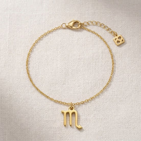 Scorpio Zodiac Bracelet | Star Sign Charm, Gold & Silver
