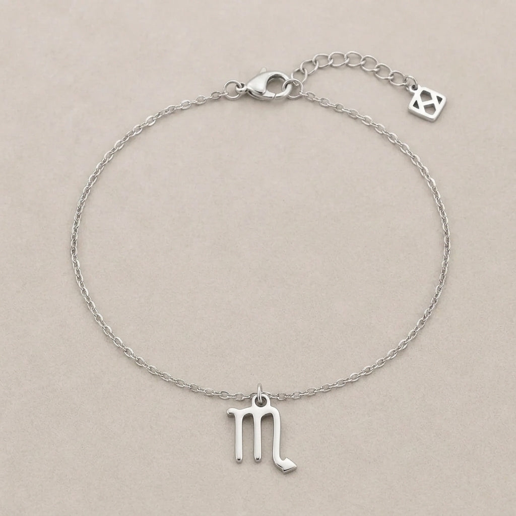 Scorpio Zodiac Bracelet | Star Sign Charm, Gold & Silver