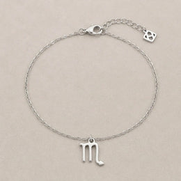 Scorpio Zodiac Bracelet | Star Sign Charm, Gold & Silver