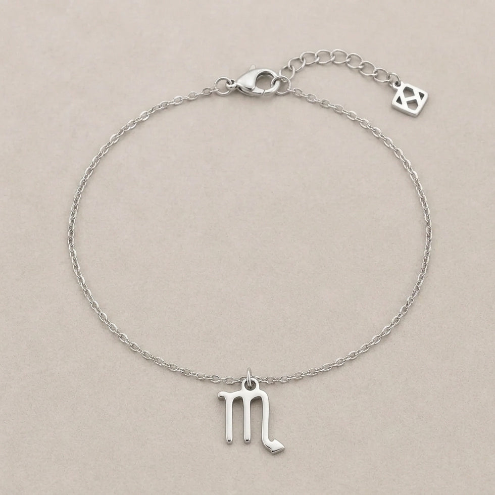 Scorpio Zodiac Bracelet | Star Sign Charm, Gold & Silver