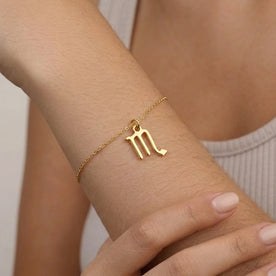 Scorpio Zodiac Bracelet | Star Sign Charm, Gold & Silver