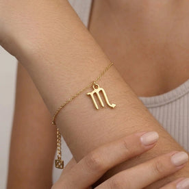 Scorpio Zodiac Bracelet | Star Sign Charm, Gold & Silver