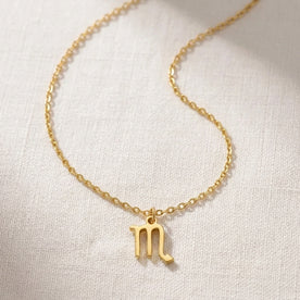 Scorpio Zodiac Necklace | Star Sign Pendant, Gold & Silver