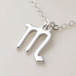 Scorpio Zodiac Necklace | Star Sign Pendant, Gold & Silver