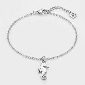 Collar y pulsera con dije de caballito de mar